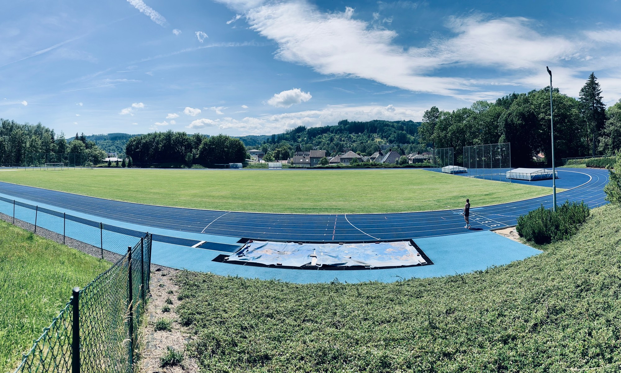 Atletický stadion AK ISCAREX Česká Třebová - panoramatická fotografie